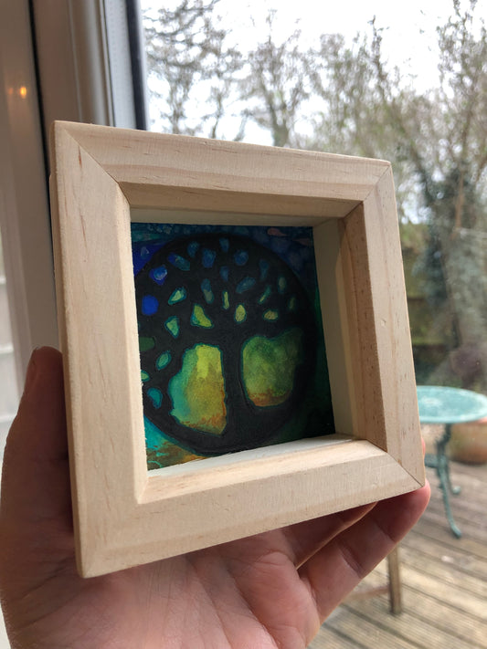 Tree Circle Framed Print